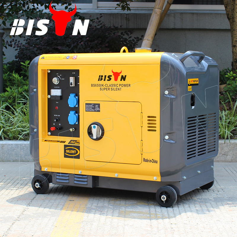 BISON China Canopy Diesel Generator KIPOR 5KW 5kva Supper silent 100% good feedback