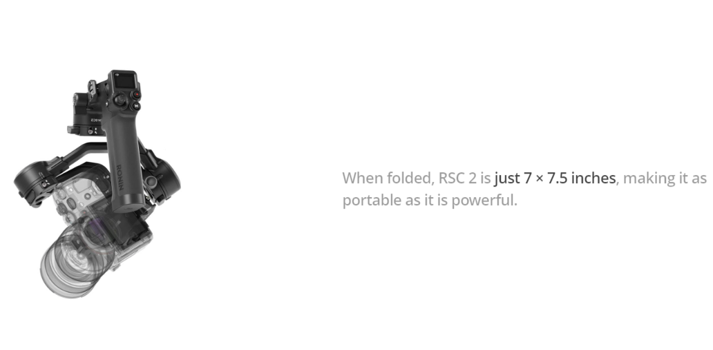 2020 hot new DJI RSC 2 /RSC 2 Pro Combo Gimbal 1 inch OLED screen 3kg payload Multi-scene solution 14hrs fast charge battery