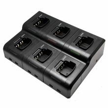 Affordable Six-Way Single-Row Rapid Charger for Motorola Radios