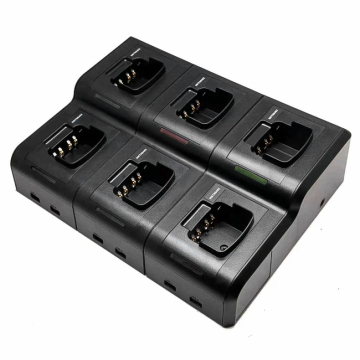 Affordable Six-Way Single-Row Rapid Charger for Motorola Radios