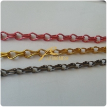 Double jack chain/chain curtain decorative