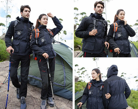 Men Women Unisex Outdoor Hiking Waterproof Parka Jacket