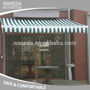 Aluminum patio awning folding retractable awning