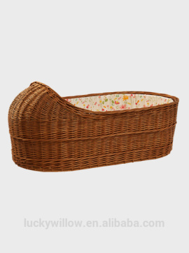 eco-friendly Wicker Baby Bassinet / baby crib/baby cradle