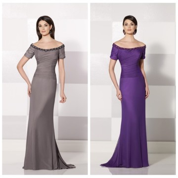 mother of the bride short sleeve casual evening dress porn