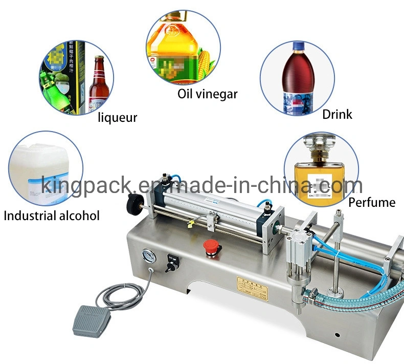 Semi Automatic Single Head Liquid Filling Machine for Juice/Milk/Water