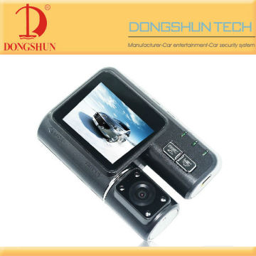 DS-X2 2 inch car dual camera dvr recording with HD IR Camera