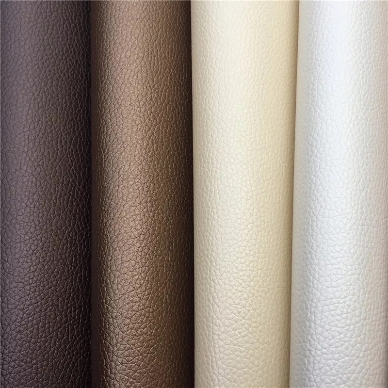 Embossed Lichee PU Leather terbaru untuk Sofa