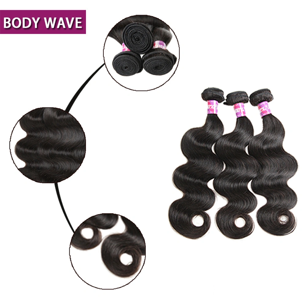 Good Quality Bundle Hair with Closure Body Wave Wig Curly Hair Extensions Human Hair