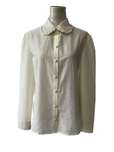 Women's long sleeve frill shirt with Ruffle collar