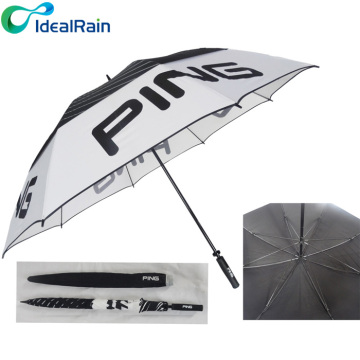 Manual golf umbrella promotional umbrella with logo printing