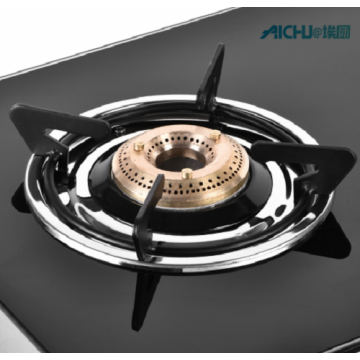 Astra 2 Brass Burners Toughened Glass Cooktop