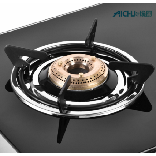 Cooktop de vidro temperado Astra 2 Brass Burners