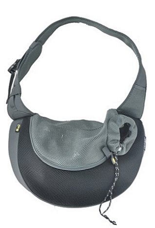 Burgunder PVC und Mesh Pet Sling