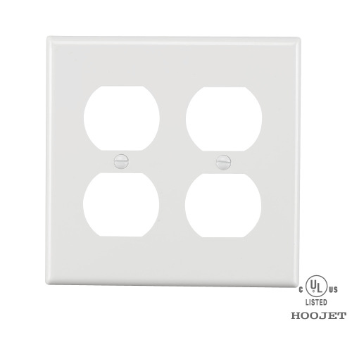 UL American standard  2 Receptacle Cover Plate