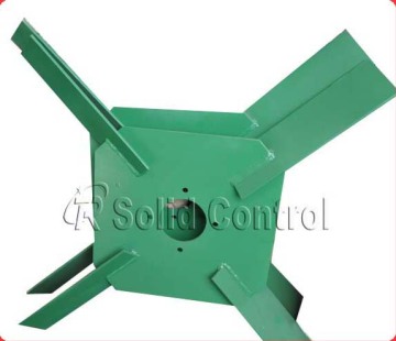 vertical mud agitator for solid control system