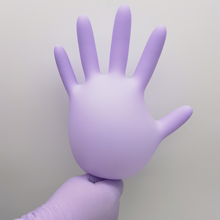 Purple Nitrile Gloves Manufacturer Flexible Waterproof Purple Food Grade Nitrile Disposable Gloves