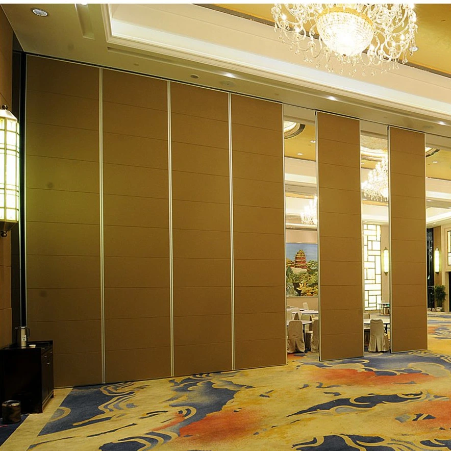 Acoustic Folding Wooden Electrically Operated Movable Room Partition Walls Folding Partition Systems
