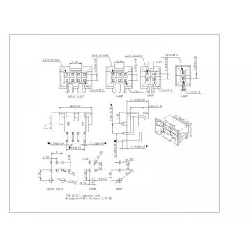 MX4.20mm 90 ° سلسلة موصل الرقف AW4202LRD-2XNP-XXXX