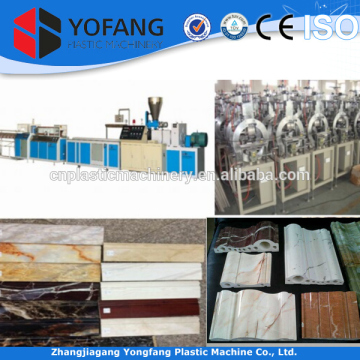 artificial marble stone production line,stone plastic extrusion line,artificial marble stone making line