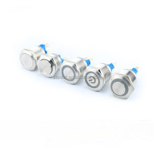 IP67 Stainless Steel Momentary Push Button Switches 19mm