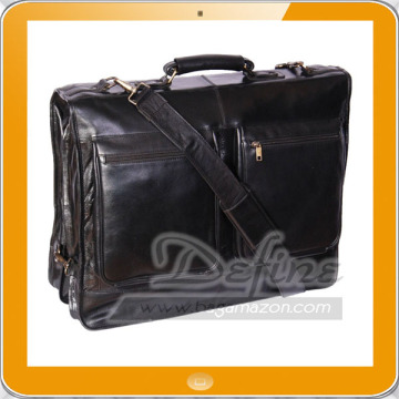 Leather Business Travel weekender garment bag