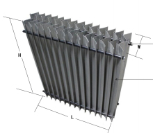 Aluminum Water Retaining Plate Water Eliminator for AHU Commercial Air Conditioning