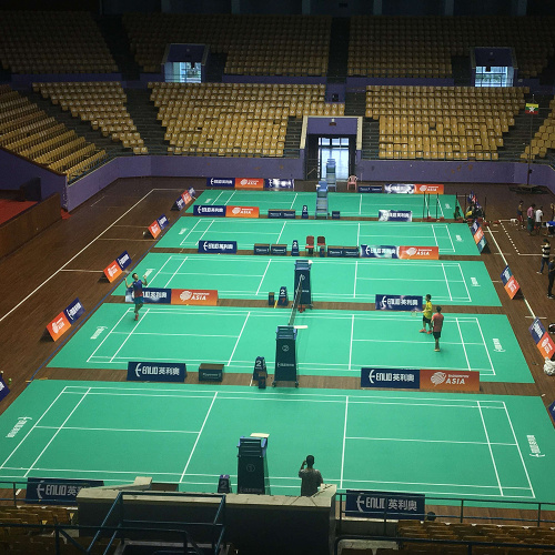 PVC Badminton Flooring With BWF