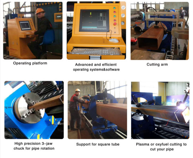 Automatic CNC Plasma Pipe Cutting Machine Tube Plasma Cutting and Beveling Machine