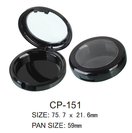 empty round compact case