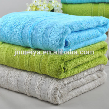 100% cotton satin border bath towel