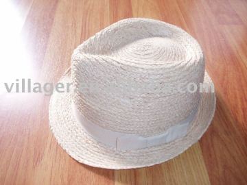raffia straw braid hat,fedora hat