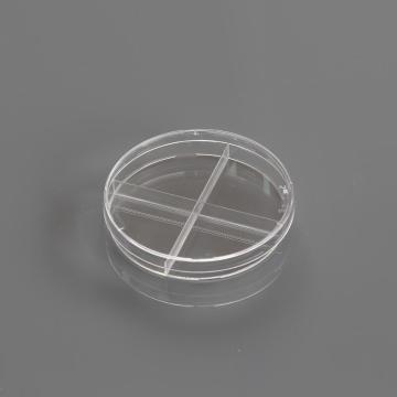 90 mm Petri Kapları 4 bölme