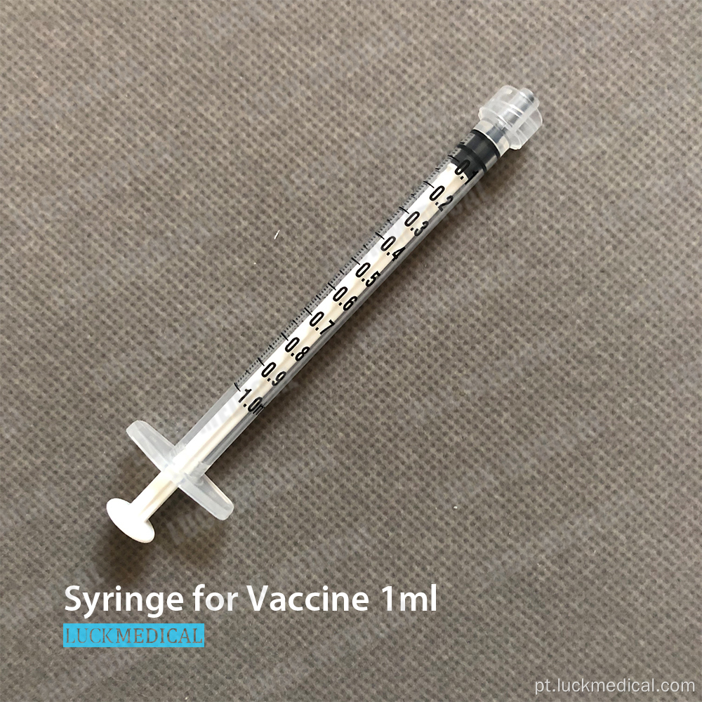 Seringa de vacina vazia 1ml