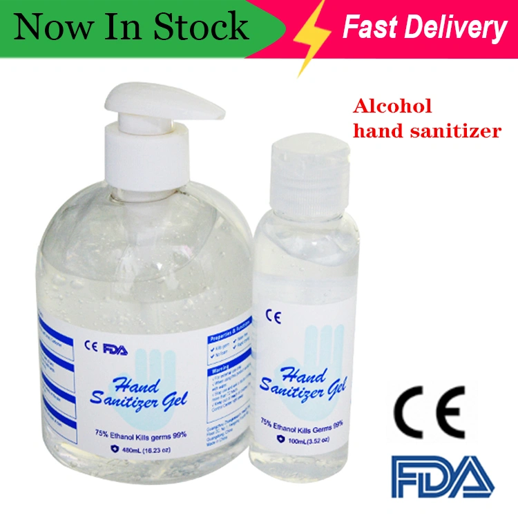 Hand Sanitizer Gel 75% Alcohol Kill 99% Germs 480ml&100ml Disinfect Sterilization