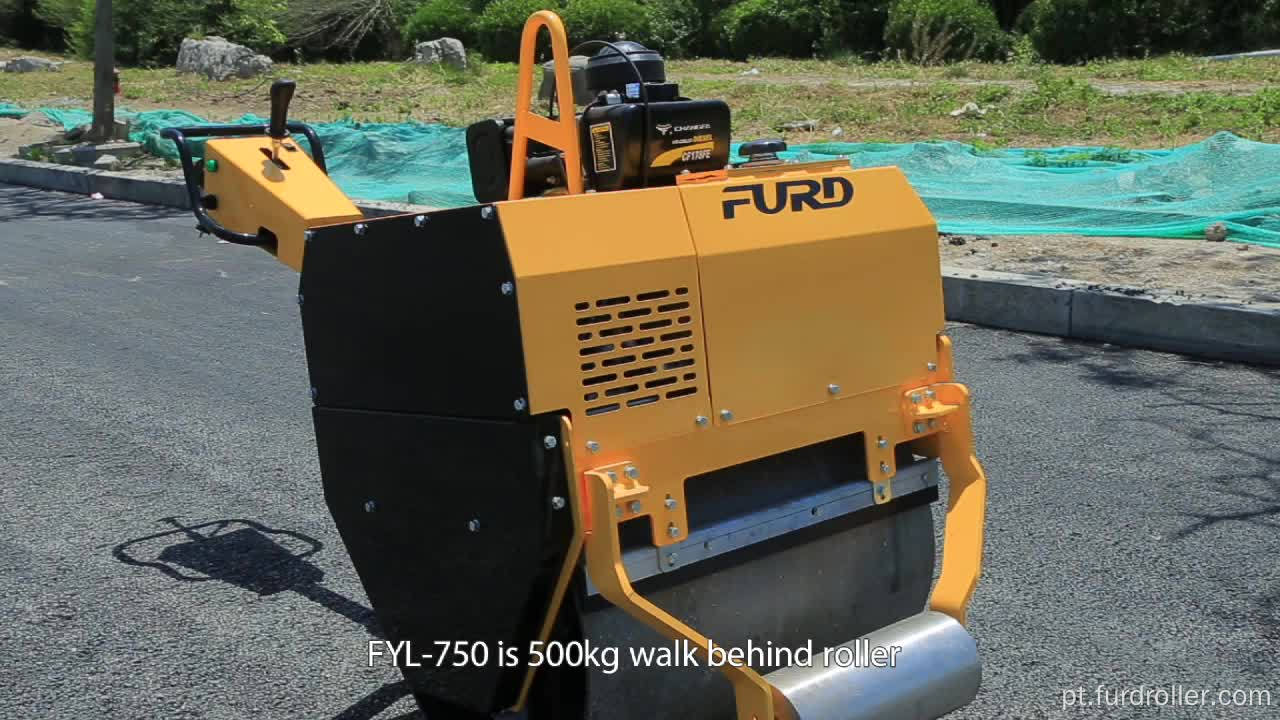 Rolo compactador vibratório de tambor único de baixo preço (FYL-750)