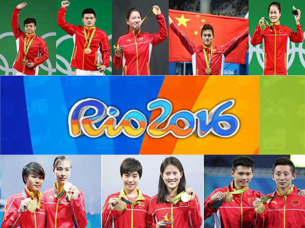 Chinese Athletes in Rio 2016 Olympic Games