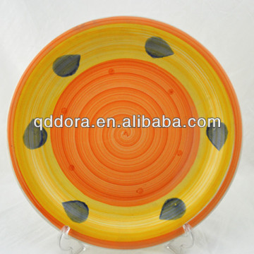 Hand-painted ceramic plates, stoneware ceramic plates