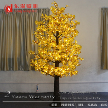 Building decoration artificial maple leaf outdoor lighted trees