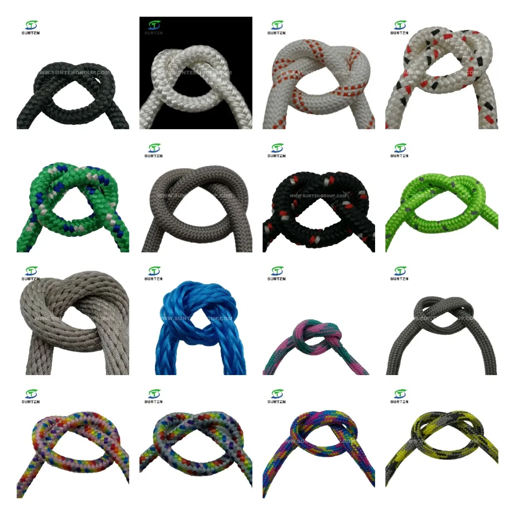 Durable PP/PE/Polypropylene/Polyester/Polyamide/Nylon/Plastic/Climbing/UHMWPE/Fishing/Static/Twisted/Mooring/Marine/Reflective Safety Braid/Braided Rope