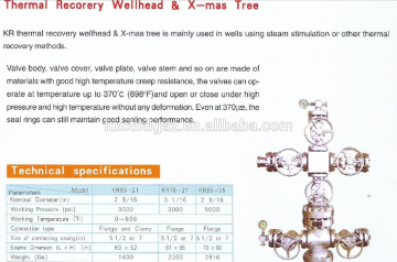 Thermal Recovery Wellhead & X-mas Tree