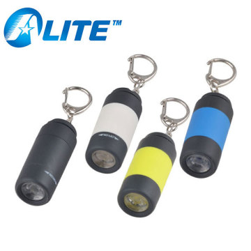 Colorful USB-Charging PVC LED Keyring Torch