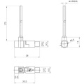 Gas heater ignitor/gas cooktop push button ignitor