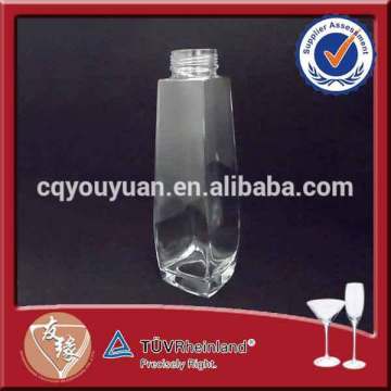 Luxury Fashion 700ml Refillable Wide Mouth Bottle Glass Material