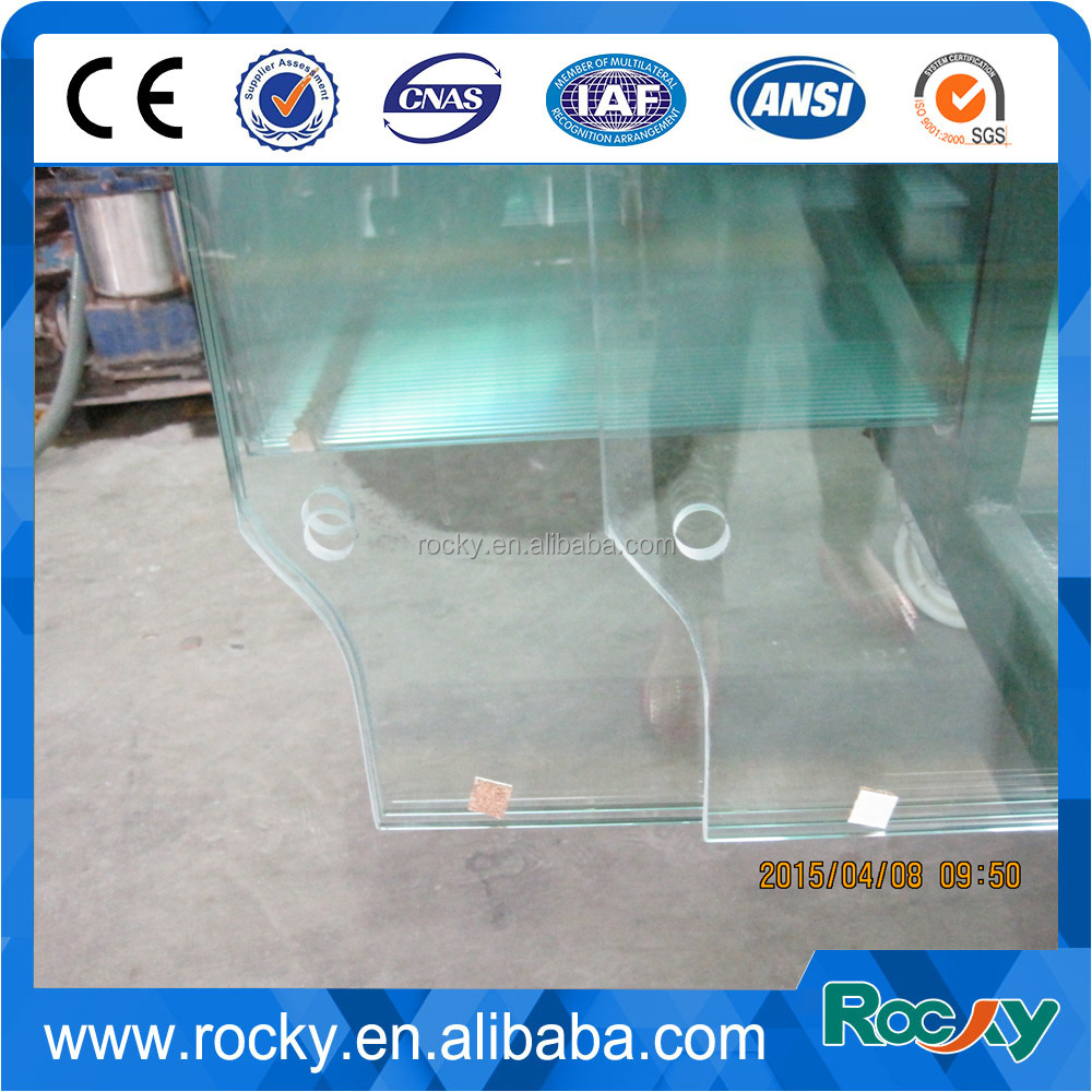 ROCKY Top Quality 12mm Clear Safety Tempered glass door