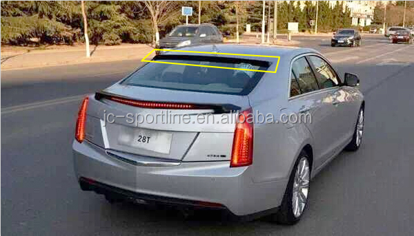Carbon Fiber ATS Roof Window Spoiler Wing For Cadillac ATS Sedan 13-15