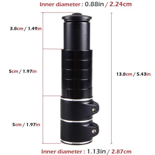 バイクネックエクステンダーアルミ合金ステムレイザー100mm