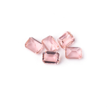 Synthetic Pink Morgan Stone Octagonal Cut Loose Gemstone