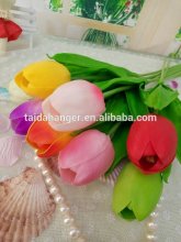 Wholesale Artificial Tulip Flower Bouquet Real Touch Pu Popular Decoration Artificial Tulip Flower For Holiday Parties Flowers