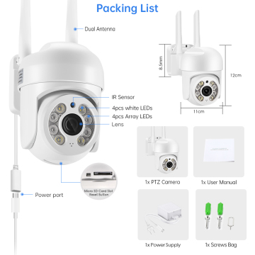 Dome 1080P Wifi Ptz 4g camera